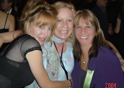 Lisa Eilbacher, Kellie Davies and Nancy Siegel Kulak at the 30 year reunion