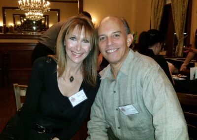 40th reunion party at Maggiano's, pictured are Lisa Redston Kay Schwartz, and Mark Schwartz