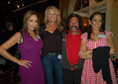 40th reunion at Maggiano's, pictured are Victoria Newman Talbot, Jim Rose, Leslie Simmons Potts and ?Jennifer Rowen Miller?