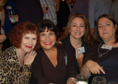 40th reunion at Maggiano's, pictured are May Quigley Goodman, Lisa (Glucksman) Lee Cooper, Melinda Bittan, and Karen Widess