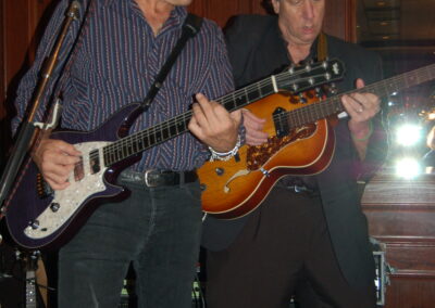 40th reunion at Maggiano's, pictured is David Freshman rocking out with a member of Pamela Rose's band.