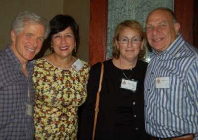 40th reunion at Maggiano's, pictured are Randy Sheinbein, Gail (Miller) Millan, Joan (Essey) Miller, and Scott Redston