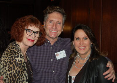 40th reunion at Maggiano's, pictured are May Quigley Goodman, Rex Wilder and Terry Hyman Hamermesh.