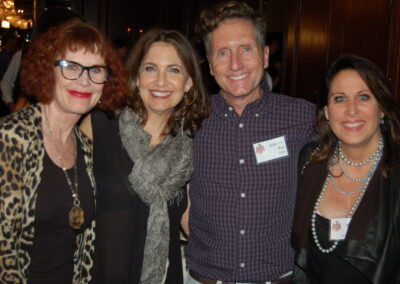 40th reunion at Maggiano's, pictured are May Quigley Goodman, Carey Appel, Rex Wilder and Terry Hyman Hamermesh.