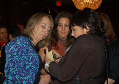 40th reunion at Maggiano's, pictured are Melissa (Missy) Held, Felice Dunas and Lisa (Glucksman) Lee Cooper.