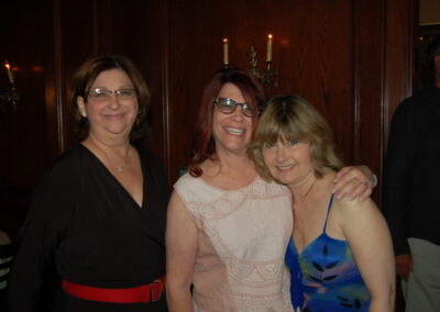 40th reunion at Maggiano's, pictured are Lori Anticouni Richter, Linda Abrahamoff and Sherilyn Adler.