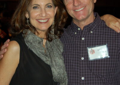 40th reunion at Maggiano's, pictured are Carey Appel and Rex Wilder.