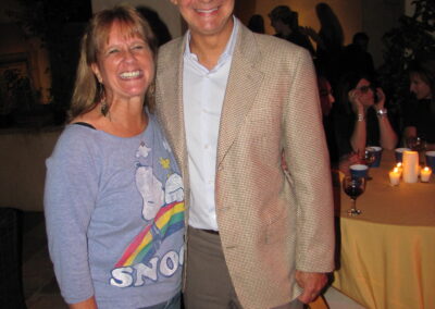 Hawthorne Elementary school reunion, weekend of the 40th reunion, pictured as Nancy Siegel Kulak and Archie Kreitenberg.