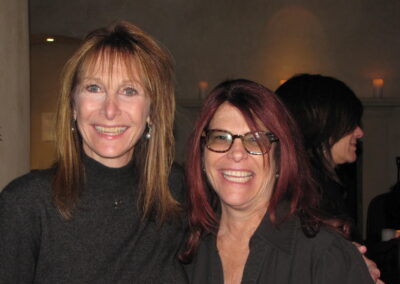 Hawthorne elementary school reunion the weekend of the 40th reunion, pictured are Lisa Redston Kay Schwartz and Linda Abrahamoff.