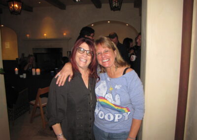 Hawthorne elementary school reunion the weekend of the 40th reunion, pictured are Nancy Siegel Kulak and Linda Abrahamoff.