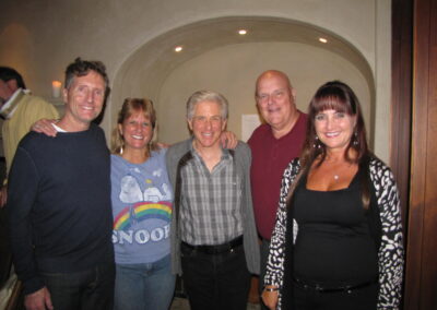 Hawthorne Elementary School reunion the weekend of the 40th reunion, pictured are Rex Wilder, Nancy Siegel Kulak, Randy Sheinbein, Marc Bernstein and Barbara Myler.