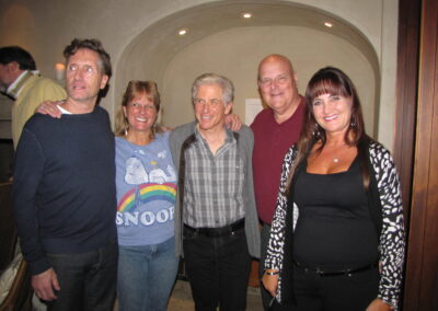 Hawthorne Elementary School reunion the weekend of the 40th reunion, pictured are Rex Wilder, Nancy Siegel Kulak, Randy Sheinbein, Marc Bernstein and Barbara Myler.