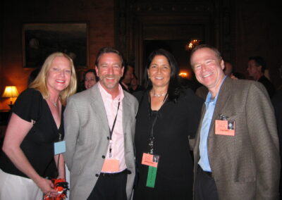 30th reunion at the Jonathan Club, pictured are Craig Sapin, Barbara Tynan Paz, Steven Stern, unknown