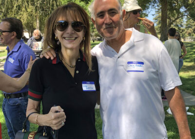 Lisa Redston and Craig Gordon at the 45th Reunion picnic at Roxbury park.