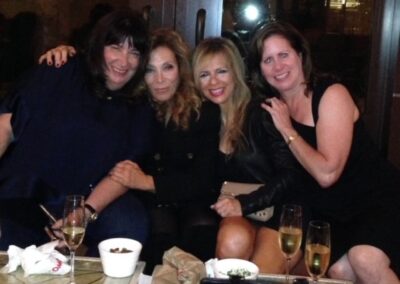 40th reunion party at Maggiano's, pictured Nancy Kumetz Lee, Nora Holtz, Ruth Amir and Marla Miller Goldberg