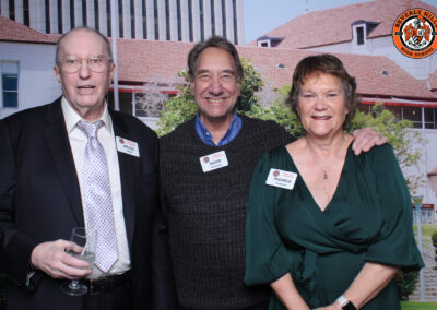 Beverly Hills High School class of 1974 50th 10/19/2024 reunion posed picture with Bruce Heller, David and Michele Freshman