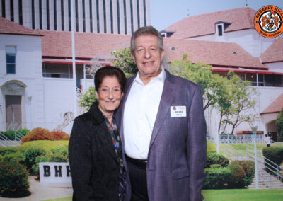 Beverly Hills High School class of 1974 50th 10/19/2024 reunion posed picture with Sandy Daye Brenner and Mayer Brenner