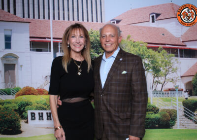 Beverly Hills High School class of 1974 50th 10/19/2024 reunion posed picture with Mark Schwartz and Lisa Redston Schwartz